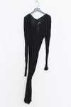Marc Le Bihan Shoulder Fastest Long -sleeved Dress 2865 Black